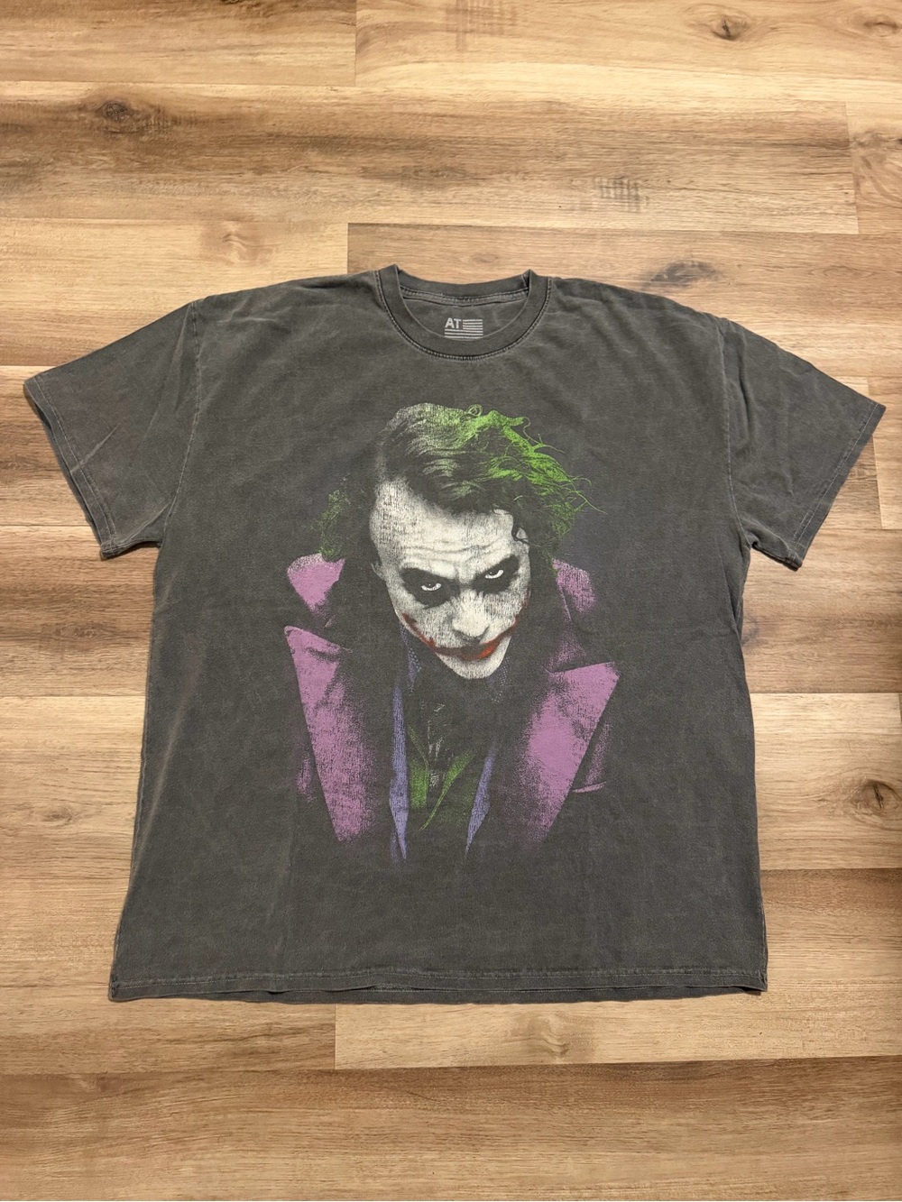American Thrift Big Face Joker Dark Knight Movie Promo Ledger T-Shirt Men’s L